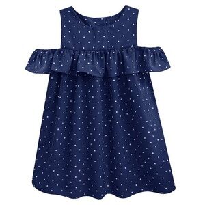 A.T.U.N. Girls’ Polka Dot Navy Blue Dress size 6-7Y